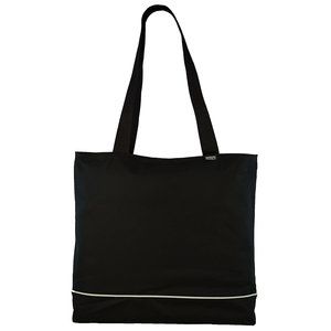 Shoulder Tote Bag With Zier, Black XD